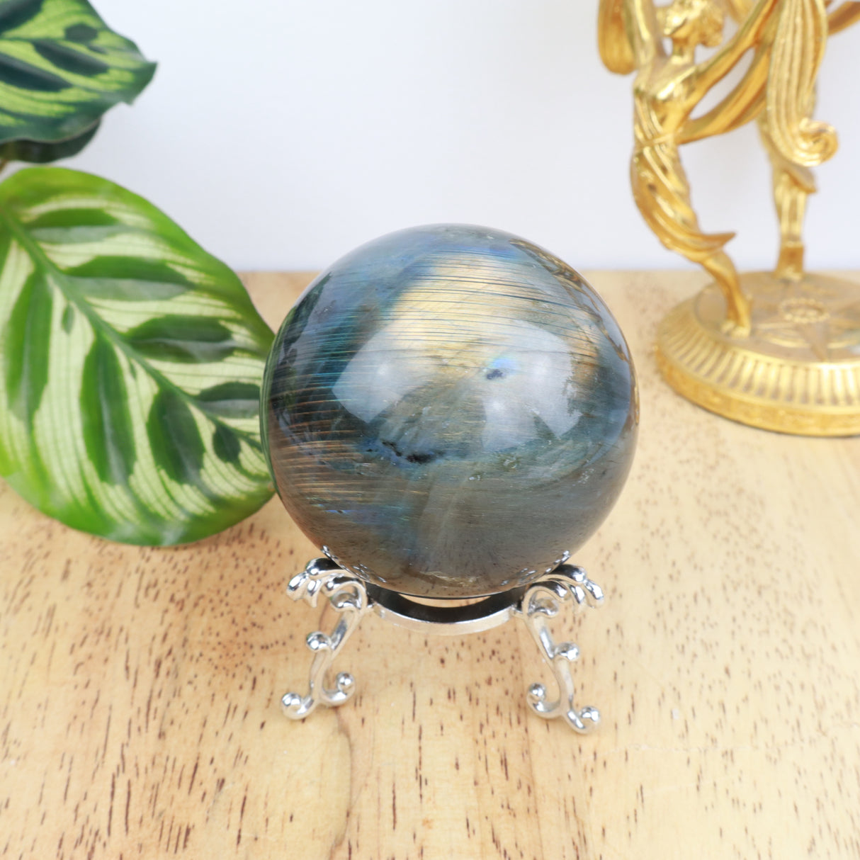 Labradorite Sphere | 6cm | 297g | Protection & Intuition