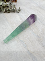 Rainbow Fluorite Wand #2 – 144g – Stone of Focus, Balance & Aura Protection