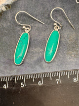 Turquoise Tibet Silver Earrings - "I express myself from a place of calmness, love, and truth."