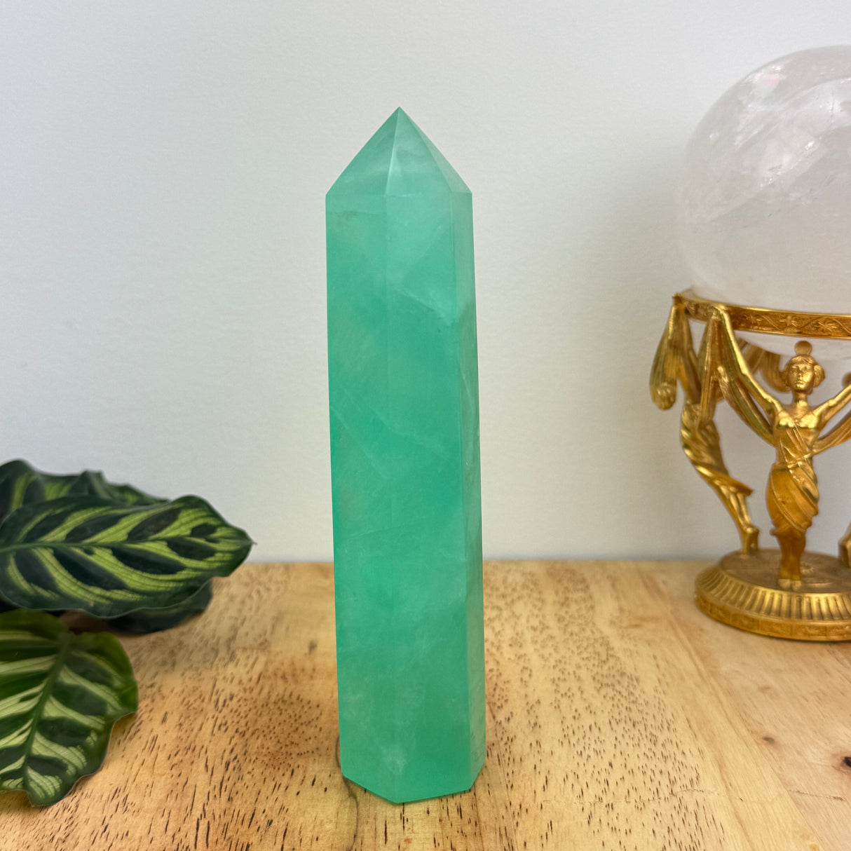 Green Fluorite Tower | 17cm | 565g | Clarity & Focus