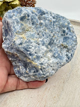 Blue Calcite Natural Chunk with Polished Face #1 – Stone of Calm, Clarity & Emotional Healing