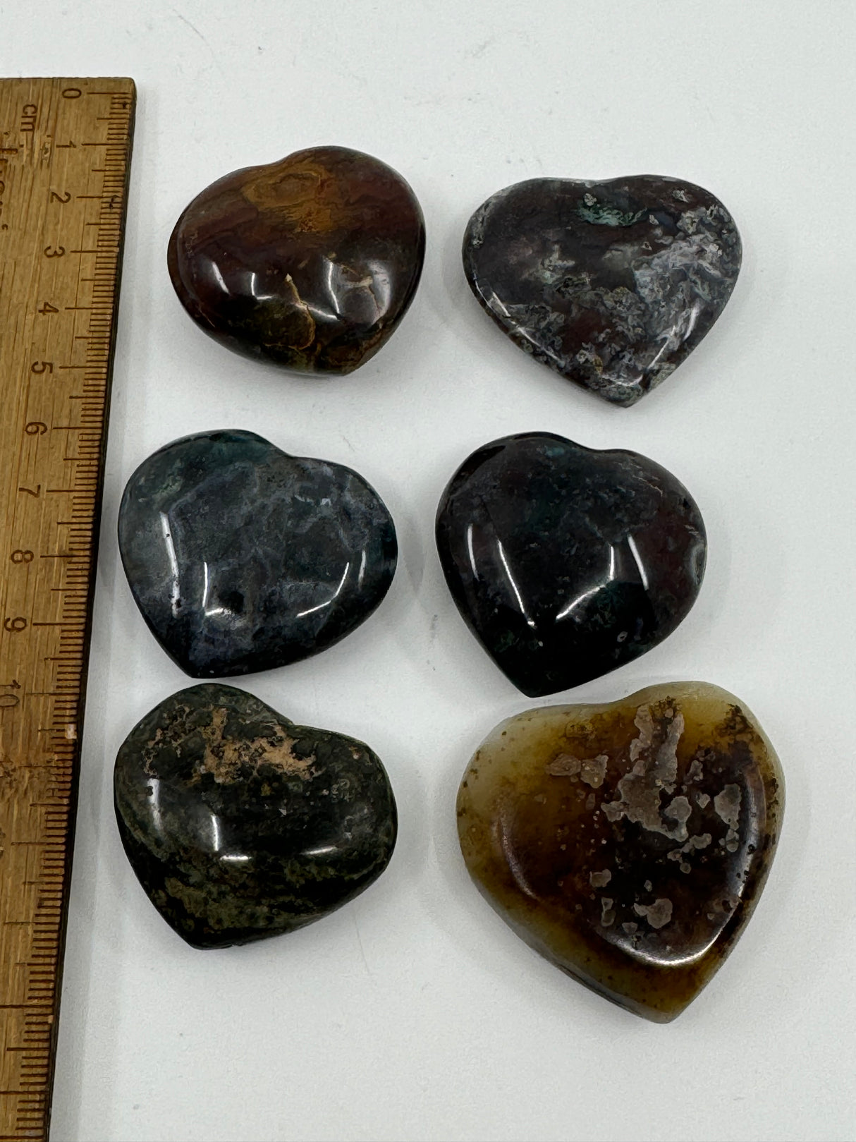 Polychrome Jasper Mini Hearts -"I am grounded and ready to take action towards my goals."