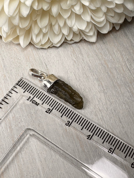 Moldavite Silver Pendant #2 1.52g- Transformation & Protection