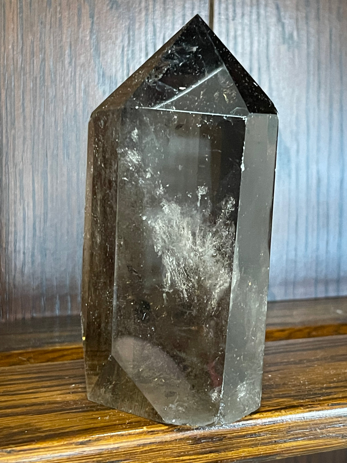 Smoky Quartz Generator #5 807g - “My spirit is deeply grounded in the present moment”.