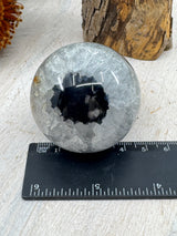 Banded Black Agate Sphere 149g (4.5cm) – Stone of Grounding, Balance & Protection
