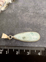 Larimar Silver Pendant & Chain  - "I allow myself to express my inner femininity".