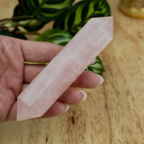 Rose Quartz Double Terminated Crystal 12–13cm – Love & Energy Flow