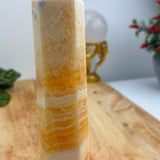 Orange Calcite Tower | 22cm | 722g | Motivation & Confidence