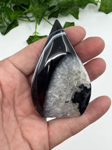 Banded Black Agate Flame