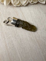 Moldavite Silver Pendant #4 1.48g- Transformation & Protection