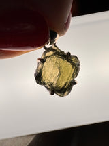 Moldavite Silver Pendant #12 2.22g- Transformation & Protection