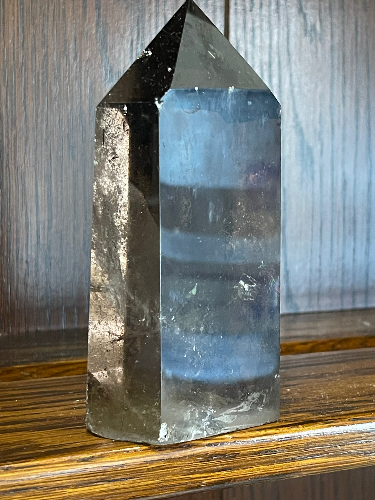 Smoky Quartz Generator #5 807g - “My spirit is deeply grounded in the present moment”.