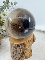 Banded Black Agate Sphere 307g (6 cm) – Stone of Grounding, Balance & Protection