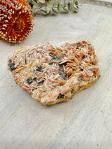 Barite Flower with Cerussite & Galena 