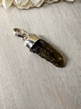 Moldavite Silver Pendant #2 1.52g- Transformation & Protection