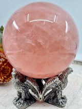 Rose Quartz Sphere 1.815kg (11cm) – Stone of Love, Healing & Compassion