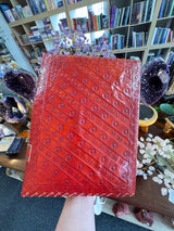 Agate Protection Leather Journal | 33cm | Handmade Paper | Grounding & Strength