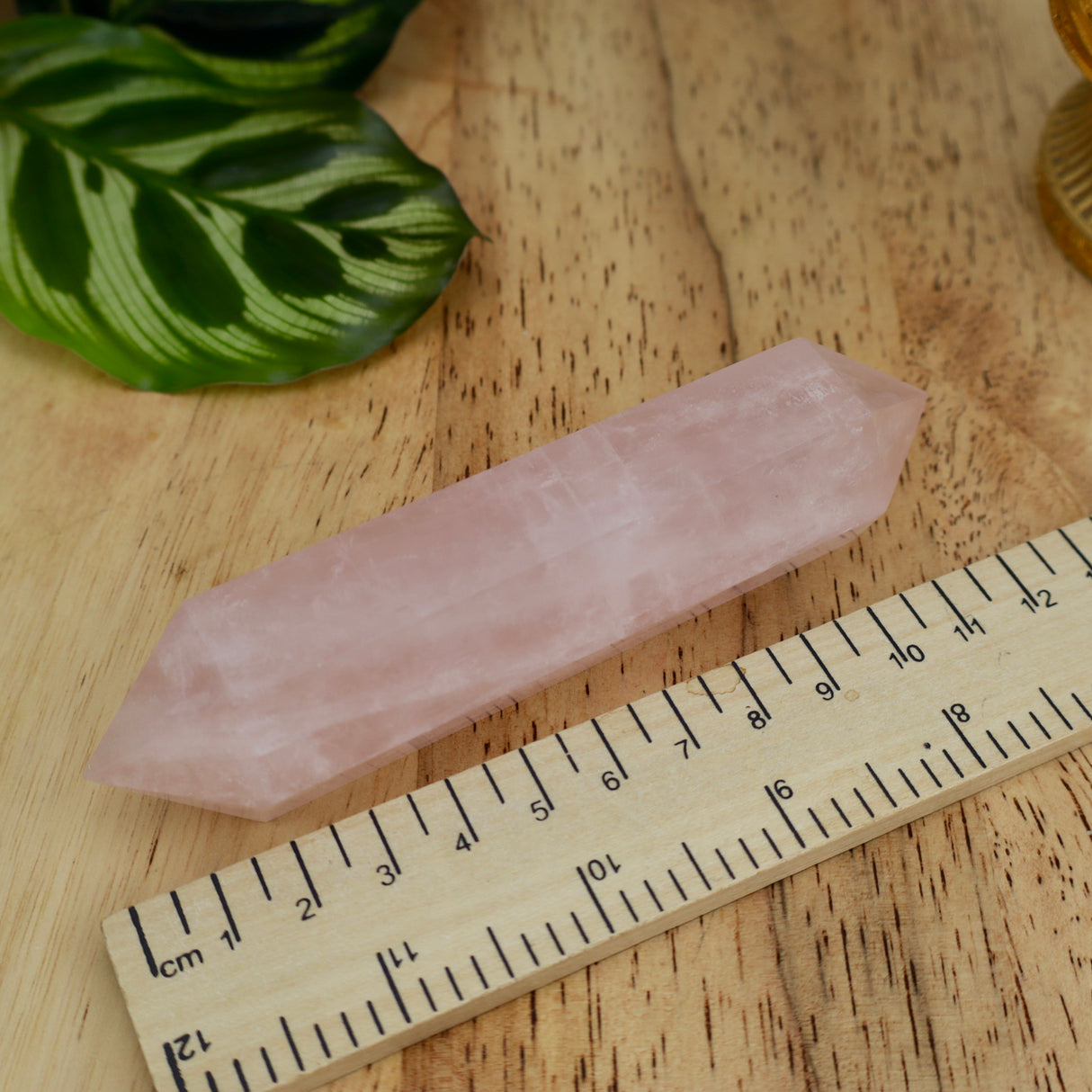 Rose Quartz Double Terminated Crystal 12–13cm – Love & Energy Flow