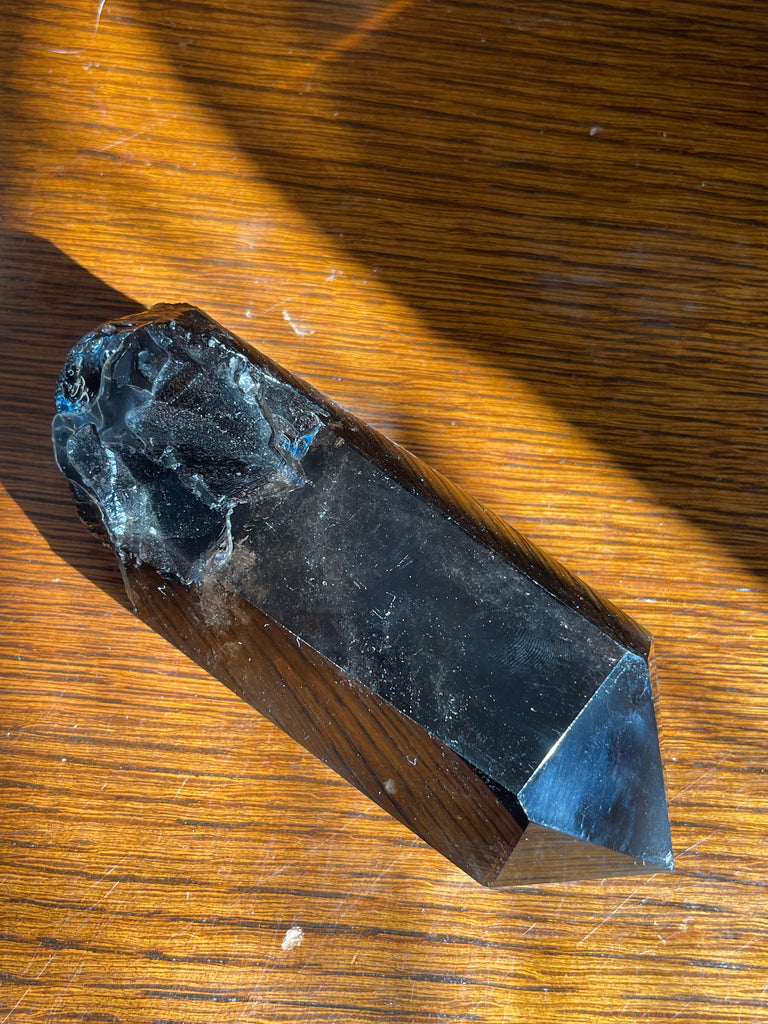 Smoky Quartz A=+ Grade Point #1 604g - “My spirit is deeply grounded in the present moment”.