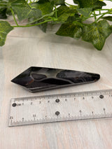 Banded Black Agate Wand - "I release all behaviours that no longer serve me."