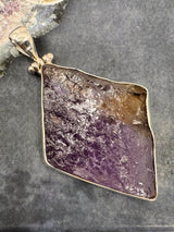 Ametrine Rough XL Silver Pendant & Chain - "I can overcome anything I set my mind to."