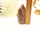 Peach Moonstone Flame | 11cm | 455g | Divine Feminine & Emotional Balance