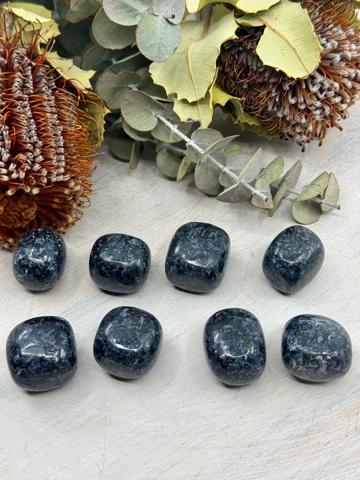 Indigo Gabbro (Mystic Merlinite) Tumbled Stone – Stone of Magic, Transformation & Deep Insight