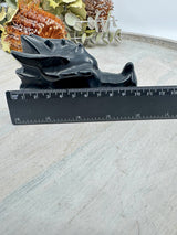 Black Obsidian Dragon Head Carving 303g (10.5x5cm) – Stone of Power, Protection & Transformation