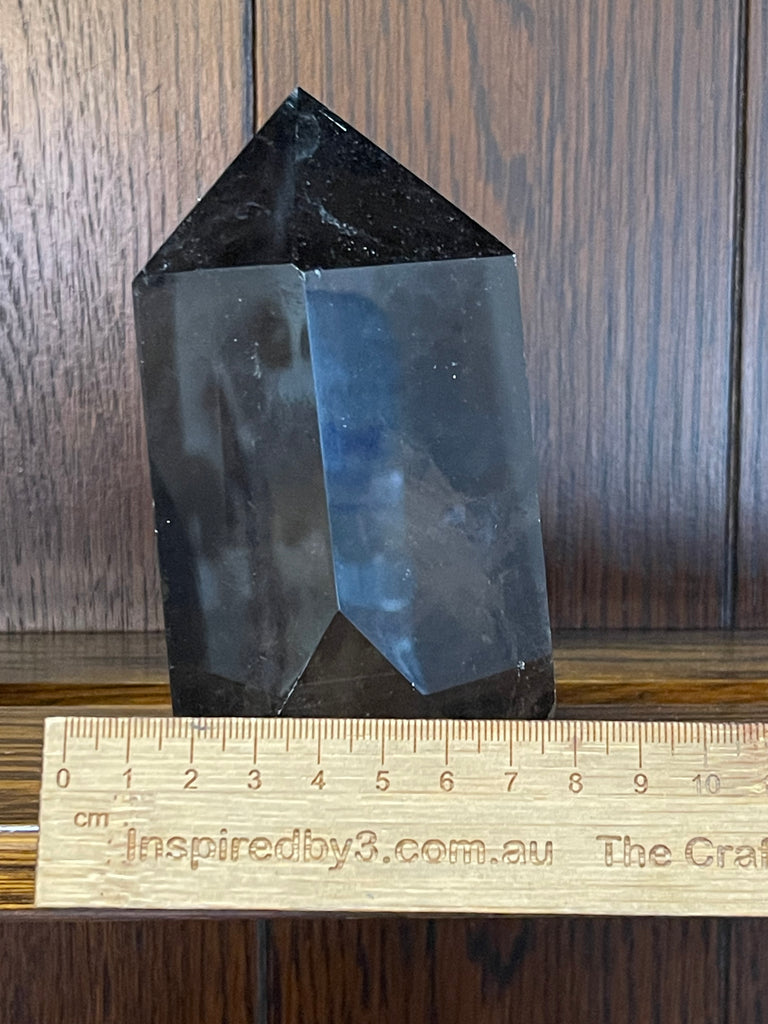Smoky Quartz Tower #4 749g - “My spirit is deeply grounded in the present moment”.