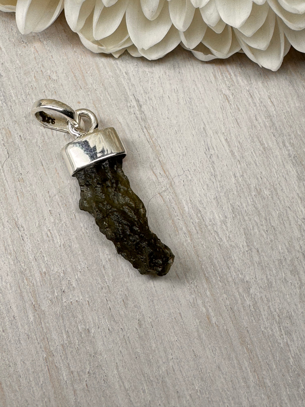 Moldavite Silver Pendant #8 1.60g- Transformation & Protection