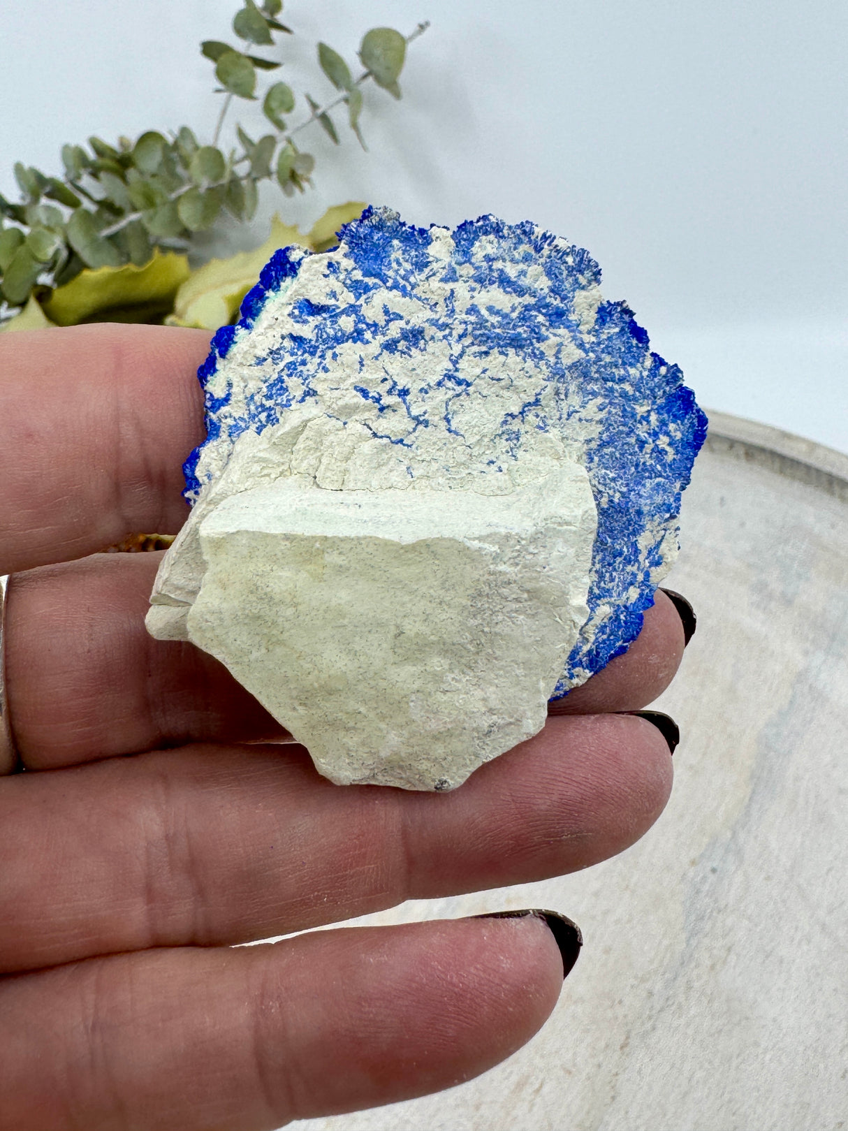 Azurite Sun #8 – 29g (5x5.5x1.2cm) – Rare Australian Mineral for Clarity & Spiritual Vision