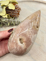 Pink Amethyst Freeform 855g - “ I am a strong and loving person”.