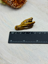 Tiger Eye Dragon Head Carving  – Stone of Power, Courage & Protection