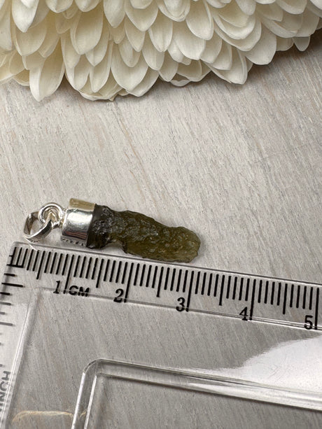 Moldavite Silver Pendant #4 1.48g- Transformation & Protection