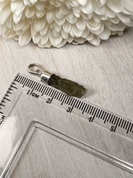 Moldavite Silver Pendant #7 1.46g- Transformation & Protection