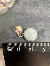 Larimar Silver Pendant & Chain  - "I allow myself to express my inner femininity".