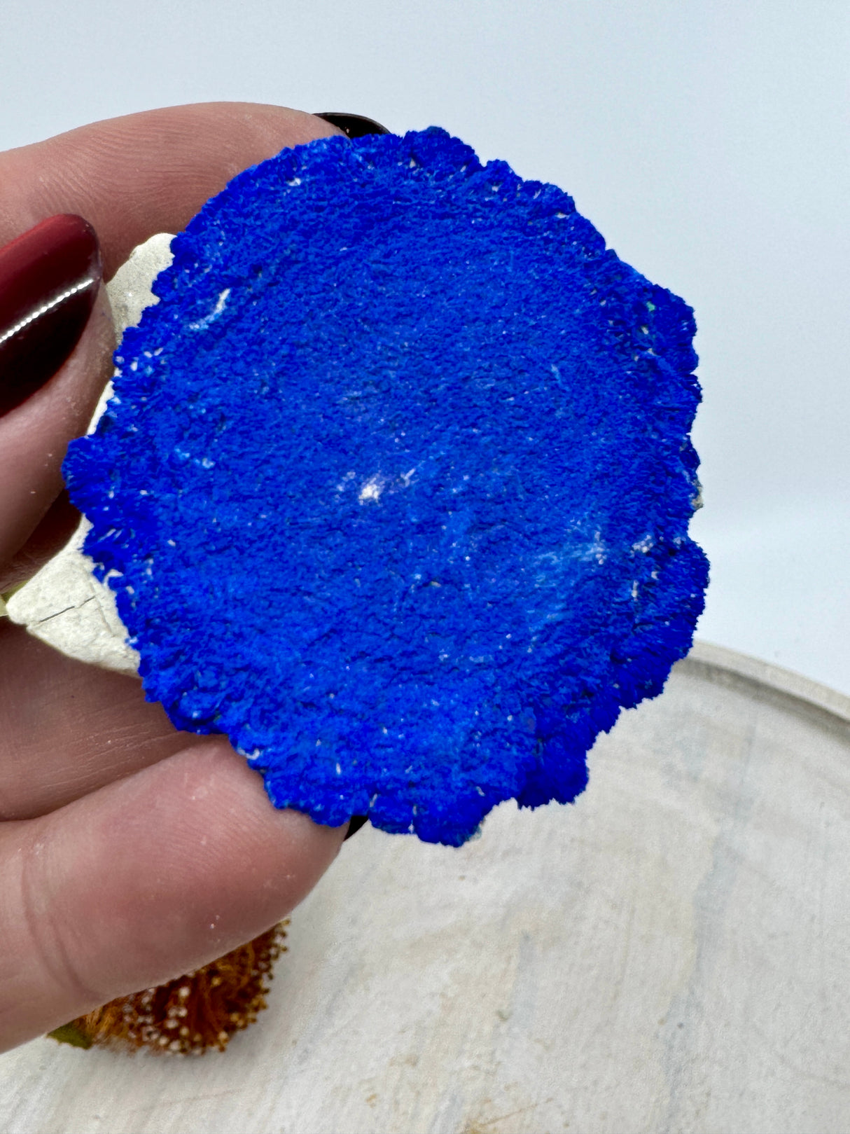 Azurite Sun #8 – 29g (5x5.5x1.2cm) – Rare Australian Mineral for Clarity & Spiritual Vision