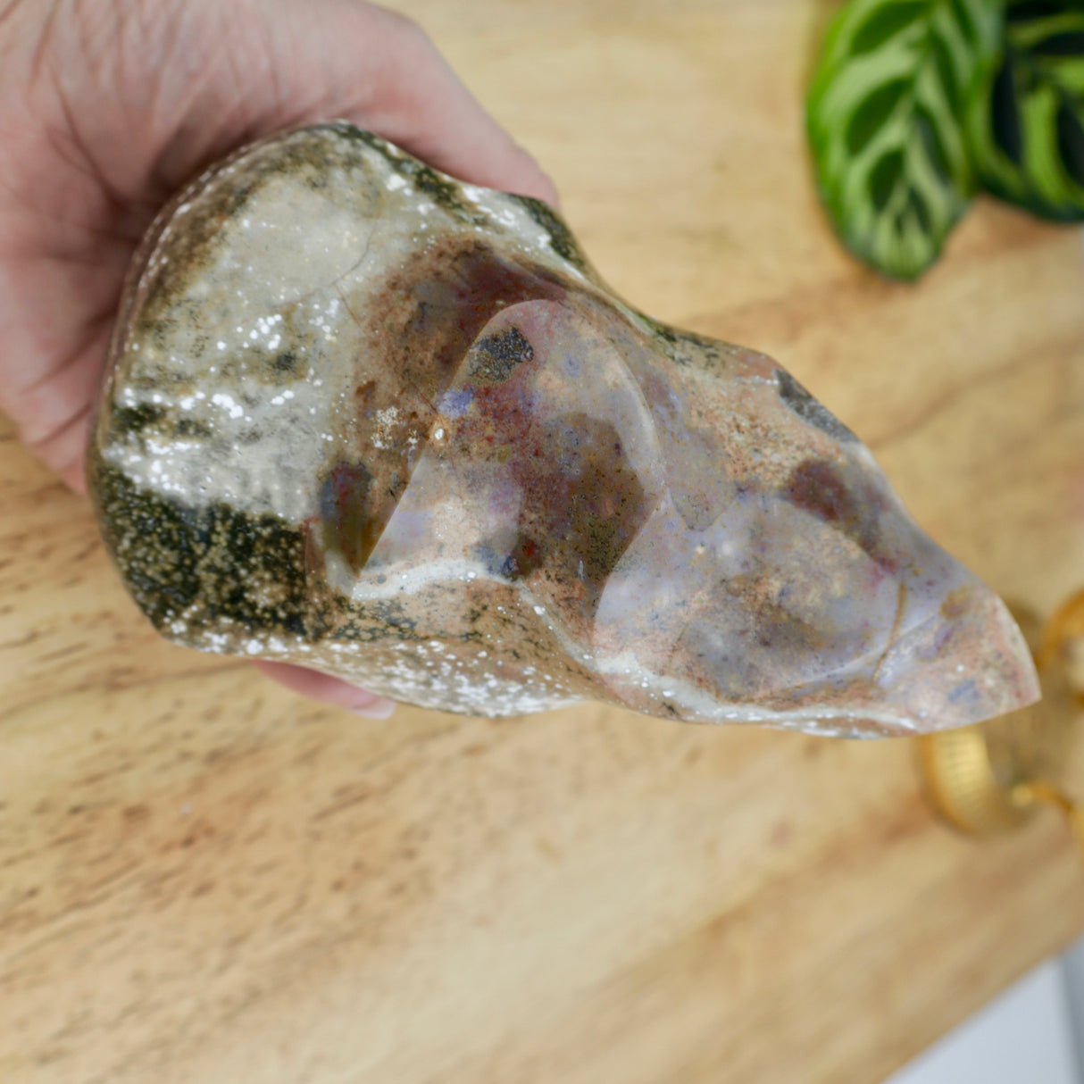 Ocean Jasper Flame – 969g Abundance & Joy Crystal