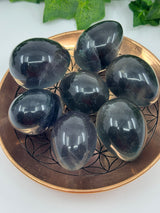Rainbow Fluorite Egg  - “I am organised and disciplined in all areas of my life”.