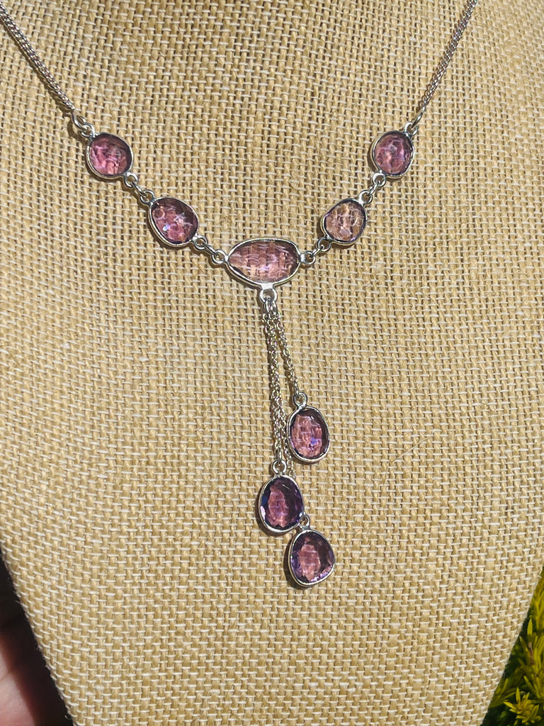 Amethyst Sterling Siver Necklace - “I trust my intuition and allow it to guide me each day”’
