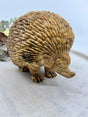 Picture Jasper echidna carving 2.254kg 15x13x11cm – brown and tan stone symbol of Earth wisdom, grounding and protection – Inspired By 3 Crystals Australia.