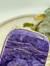 Extra Large Charoite Pendant | Rare Crystal of Transformation & Healing