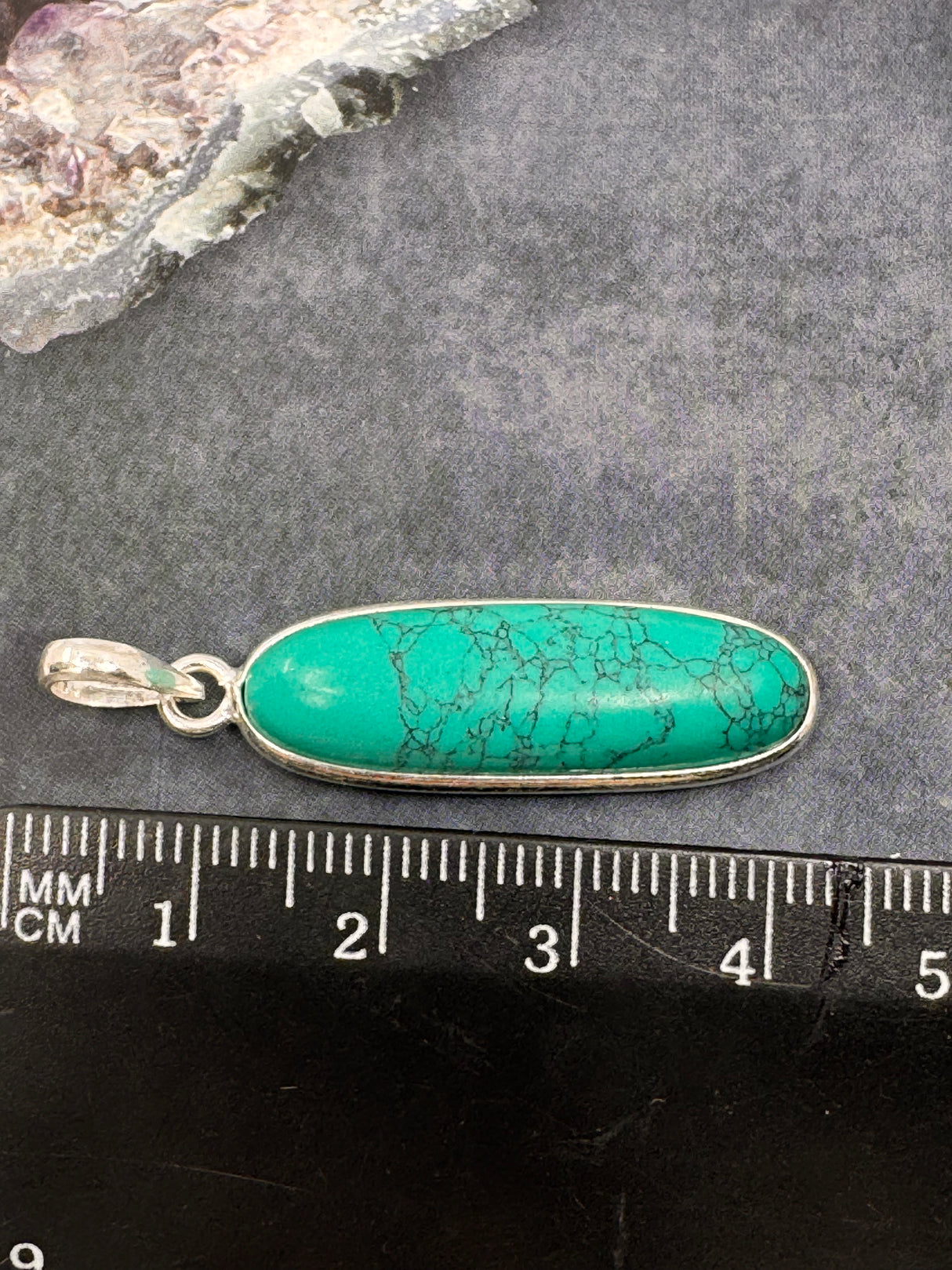 Turquoise Tibet Silver Pendant and Chain - "I express myself from a place of calmness, love, and truth."