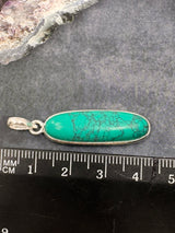 Turquoise Tibet Silver Pendant and Chain - "I express myself from a place of calmness, love, and truth."