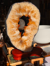13kg Citrine Portal Ring Slice – Gateway to Abundance and Solar Power 🌞 One-of-a-kind Statement Piece