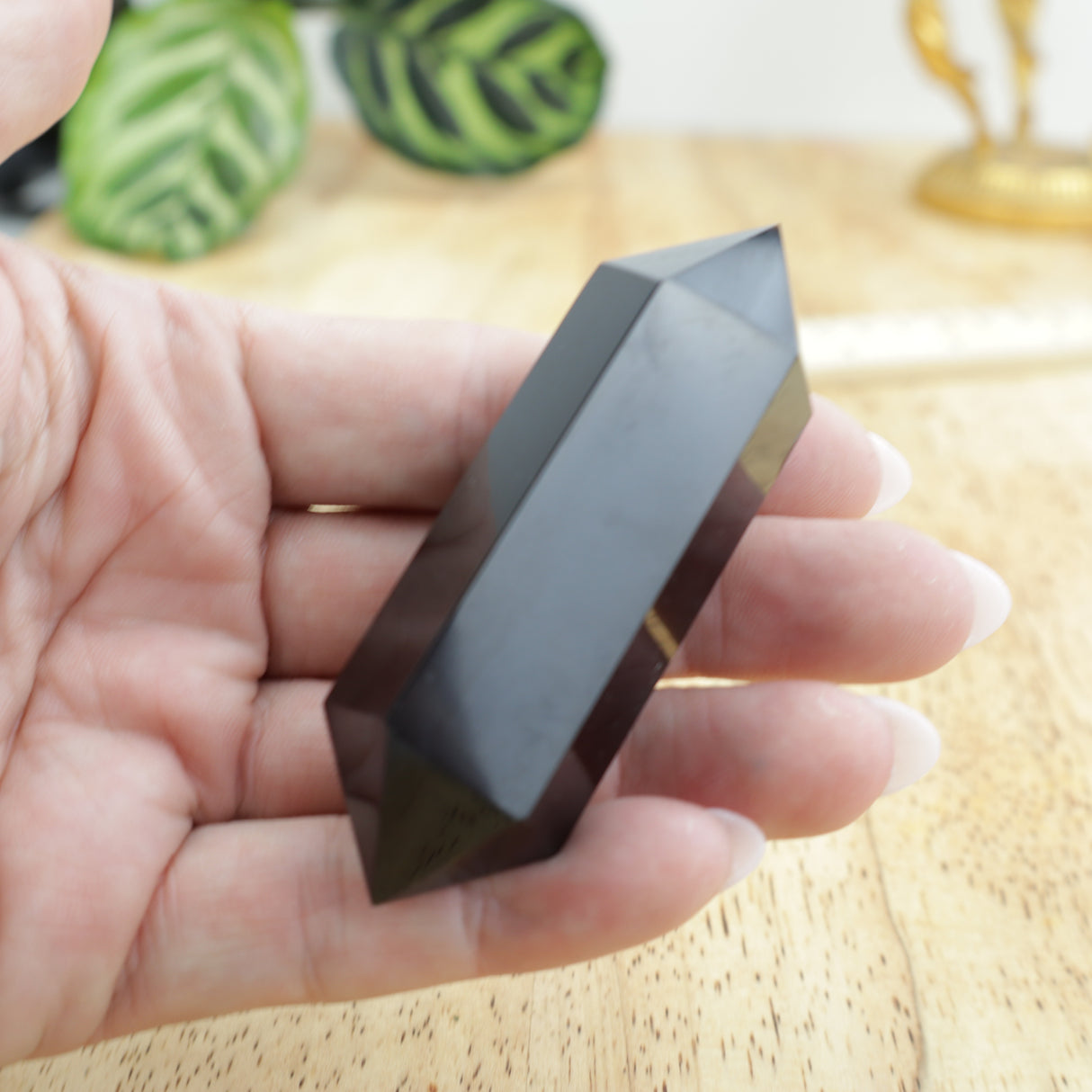 Black Obsidian Double Terminated Point | Protection & Energy Clearing Crystal