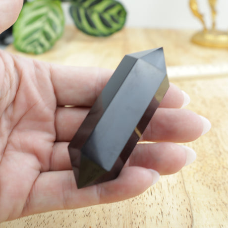 Black Obsidian Double Terminated Point | Protection & Energy Clearing Crystal