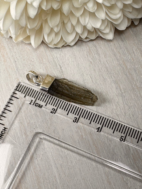 Moldavite Silver Pendant #3 1.66g- Transformation & Protection