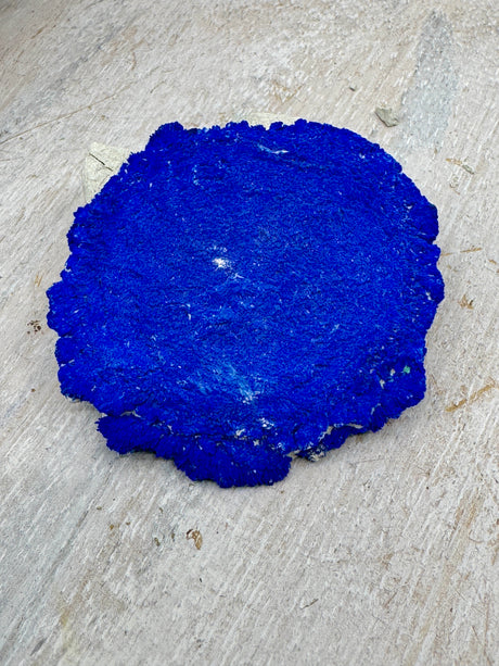 Azurite Sun specimen 29g 5x5.5x1.2cm – cobalt-blue crystal on Kaolinite matrix from Malbunka Copper Mine NT – rare Australian mineral for clarity and spiritual vision – Inspired By 3 Crystals Australia.