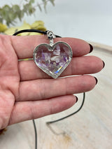 Amethyst Heart Bottle Pendant  – Stone of Calm, Clarity & Spiritual Protection